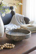 10x10x3' Marble Pedestal Plate, Dark Gray