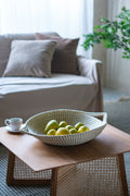 D17.3x4.3' Kira Woven Seagrass Bowl w/ Handle